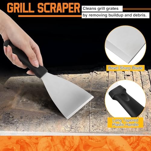 4 Piece Pellet Grill Ash Cleaning Kit, Easy to Remove Ash & Grime - Image 4