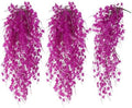 RECUTMS 3Pcs Fake Hanging Plant Artificial Ivy Leaf Faux Vine Plant Outdoor by RECUTMS