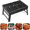 Barbecue Grill, Charcoal Grill Folding Portable Lightweight Barbecue Grill Tools for Outdoor Grilling Cooking Camping Hiking Picnics Tailgating Backpacking Party (Medium) by AGM