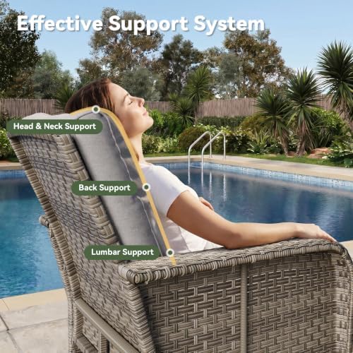 Aoxun 10-Piece Wicker Rattan Patio Furniture Set with 44" Fire Pit Table - Image 4