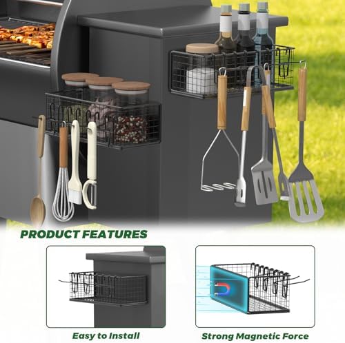 2 Set Magnetic Storage Bin for Traeger Grills - Image 4