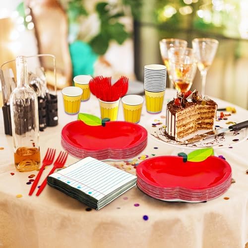 Back to School Party Supplies,120 Pcs First Day of School Tableware Supply - Image 6