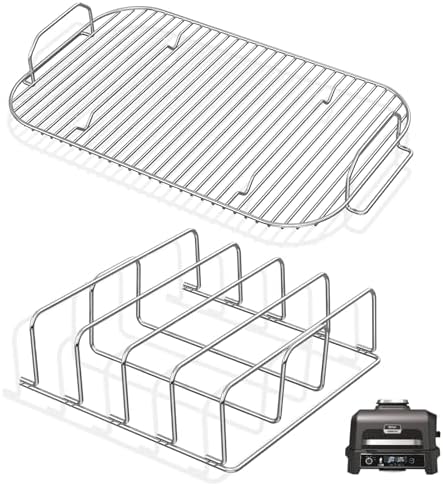 Rib Rack & Roast Smoke Rack for Ninja Woodfire XL OG800/OG900 Series Smoker by MOASKER