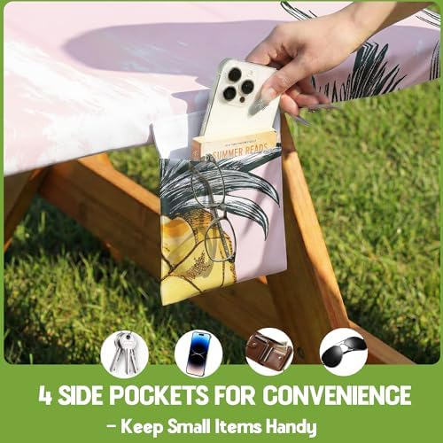 Picnic Table Cover with Bench Covers Elastic Tablecloth Camping Essentials Gear Table Cloth Outdoor Glamping Cool Fun Unique Ideas Birthday Camping Gifts for Mother Mama Mommy Mom from Daughter Son - Image 5
