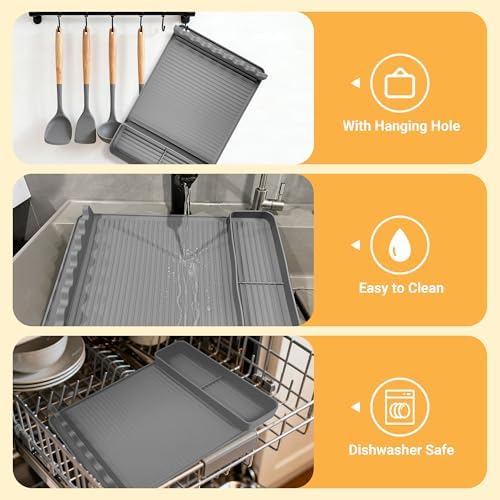 Silicone Grill Mat for Blackstone Griddles, 1 Pack, Grey Gift Box - Image 4