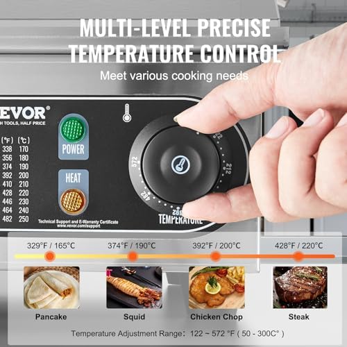 VEVOR Commercial Electric Griddle, 30" No Plug, Countertop Flat Top Griddle - Image 4