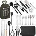 Wesqunie Silicone Cooking Utensils Set, Cookware Set for Outdoor Camping by WesqunieOutdoorAccessories