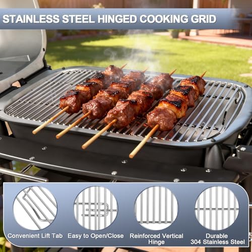 PK300 Hinged Cooking Grid with Lift Tab Stainless Steel for PK300 & PK300AF - Image 4