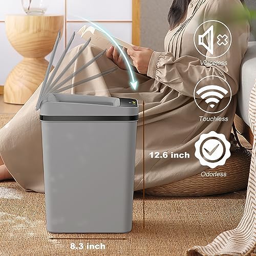 Yatmung 2.5 Gallon Motion Sensor Trash Can - Automatic Trash Can Touchless - Image 5