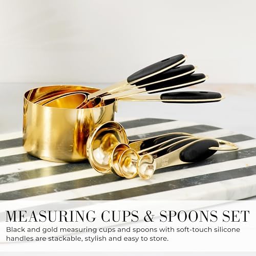 Styled Settings Black and Gold Kitchen Utensils Set, 23-Piece - Image 4