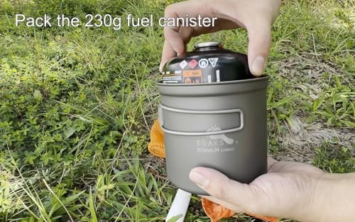TOAKS Titanium 1100ml Pot with Pan - Image 4