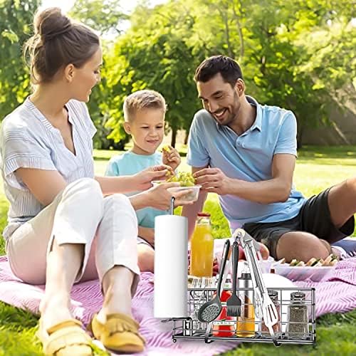 Grill Caddy BBQ for outdoor grill Utensil Picnic Caddy for Grill Camping - Image 6