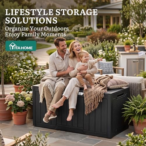 YITAHOME 100 Gallon Large Outdoor Storage Box - Image 6