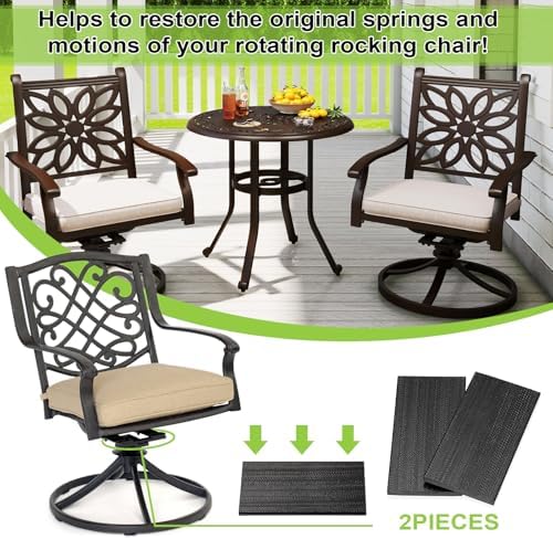 OwnMy 2 Pack Patio Rocking Chair Fiberglass Spring Plates Replacement Parts - Image 7