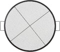 VEVOR X-Marks Fire Pit Grill Grate, Round Cooking Grate, Heavy Duty Steel Campfire BBQ Grill Grid with Handle and Support X Wire, Portable Camping Cookware for Outside Party & Gathering, 36 Inch Black by VEVOR