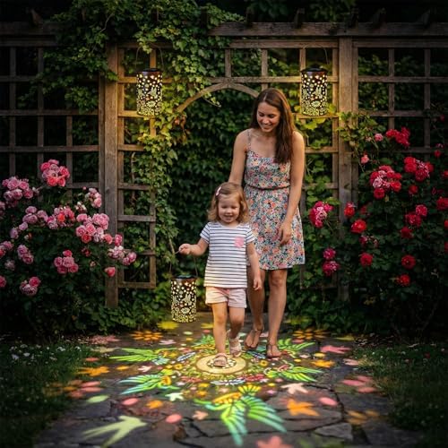 Hummingbird Mmulticolor Solar Lanterns for Outdoor Indoor, Colorful Garden Decor Gifts for Women Mom Grandma Hanging Solar Lights Metal Solar Decoration Outside for Yard, Patio, Backyard, Porch - Image 2