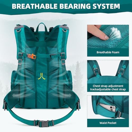 Maelstrom 40L Waterproof Hiking Backpack, Lightweight Travel Daypack - Image 5