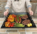 Vegetable Grill Basket for Outdoor Grill - 18.9"*16.5"Extra Large XXXL Heavy-Duty Veggie Grilling Basket, Non-stick Enamel Coating, Grilling Accessories for Grills and Vegetables by SearCook