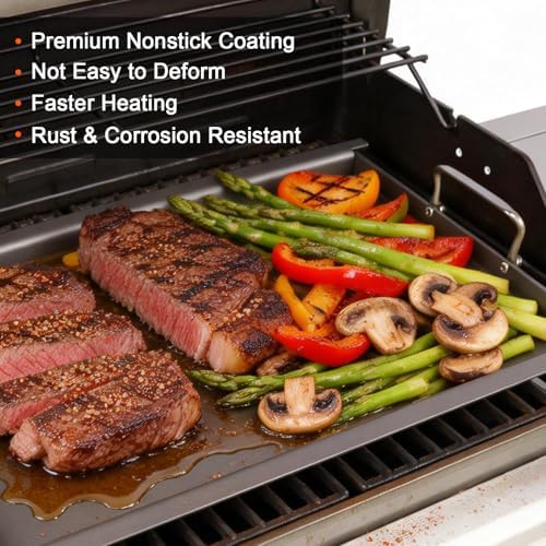 6789 Full Size Carbon Steel Griddle for Weber Genesis 400 Series Gas Grill - Image 6