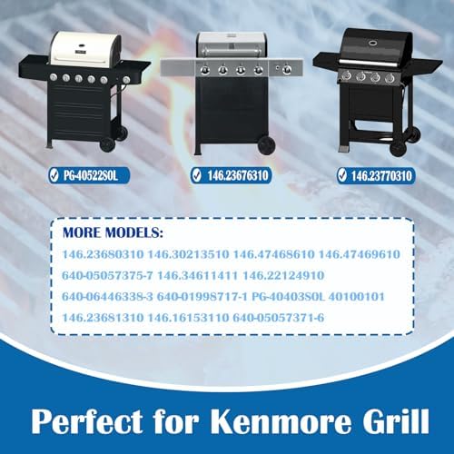 16.5" Grill Grates for Kenmore 4 & 5 Burners Gas Grill Replacement Parts - Image 2