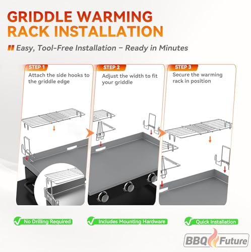 Griddle Warming Rack for Blackstone, Adjustable Griddle Accessories - Image 5