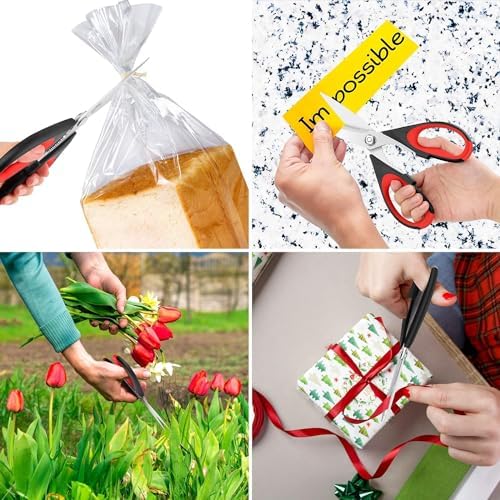 iBayam 3-Pack 8.7" Kitchen Scissors All Purpose Heavy Duty Shears w/Sheath - Image 6