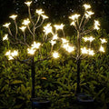 2 Pack Solar Lights Outdoor Waterproof, Garden Lights Solar Flowers by IUEECEN