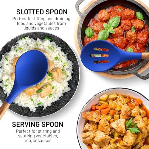 Zulay Kitchen 5 Piece Silicone Utensil Set - Image 4