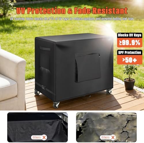 Kovshuiwe 33.8" L x 17.3" W x 32" H Outdoor Prep Table Cover - Image 5