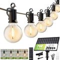 Brightown 208FT Solar String Lights Outdoor, IP65 Waterproof, Remote, Timer by Brightown
