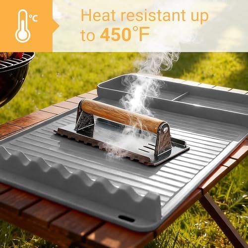 Silicone Grill Mat for Blackstone Griddles, 1 Pack, Grey Gift Box - Image 5