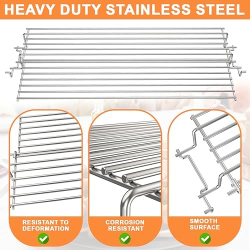 67027 Foldable Sided Warming Rack for Weber GS4 Spirit II/I 300 SER Parts - Image 5