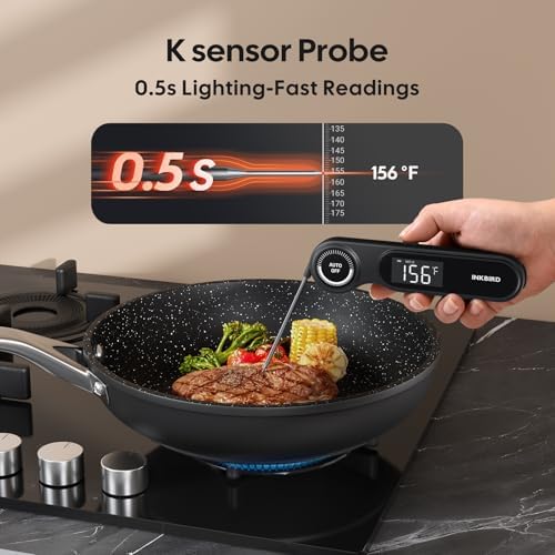 INKBIRD 0.5 Seconds Rechargeable Instant Read Meat Thermometer for Cooking - Image 2