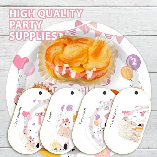 96Pcs Two Let the Dogs Out Party Decorations for Girls Puppy Serves 24 - Image 6
