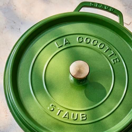 Staub Cast Iron Round Dutch Oven, Made in France, 7-qt, Pistachio - Image 3