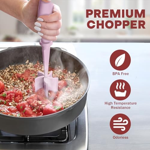 2Pack Meat Chopper Upgrade Hamburger Smasher, Masher for Ground Beef - Image 5