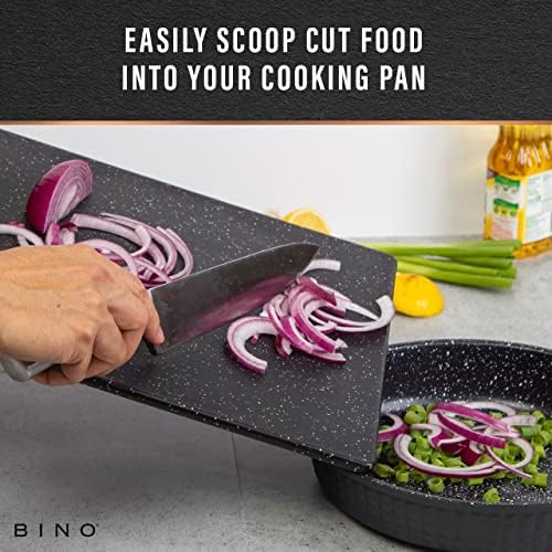 BINO Cutting Board - 3-Piece Chopping Boards | BPA-Free Plastic, Durable, Multipurpose, Dual-Sided, Dishwasher Safe, Easy to Clean | Charcuterie Accessories | Home & Kitchen Utensils - Image 4