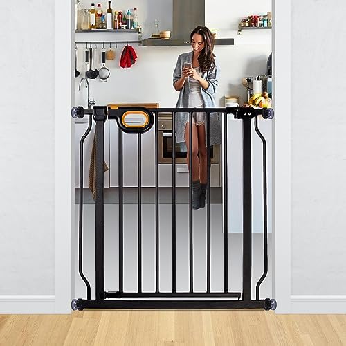 owlie Baby Gate for Stairs 29-33 Inch Wide with Door Indoor by owlieextrawidebabygate