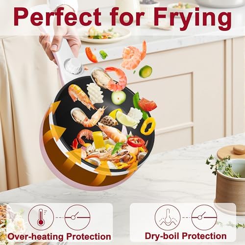 Dezin Electric Pot, 1.5L Non-Stick Portable Hot Pot Electric Upgraded, 700W - Image 4