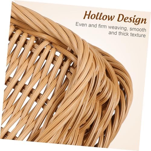 Woven Storage Basket for Fruit, Bread and Kitchen Sundries, Picnic Carry - Image 3