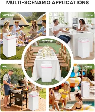 Magicheap 30 Gallon Disposable Trash Cans for Parties with Rim Clips 4 Pack - Image 6
