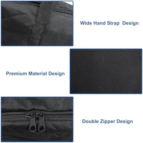 BBQ Tool Storage Bag, Heavy Duty Tools Bag, 600D Oxford Cloth, Outdoor Grill Accessories Bag for Camping Picnic Trip (22X5X8Inch) - Image 4