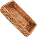Small Oval Rattan Basket for Bread Fruit and Snack Serving by MAGICLULU