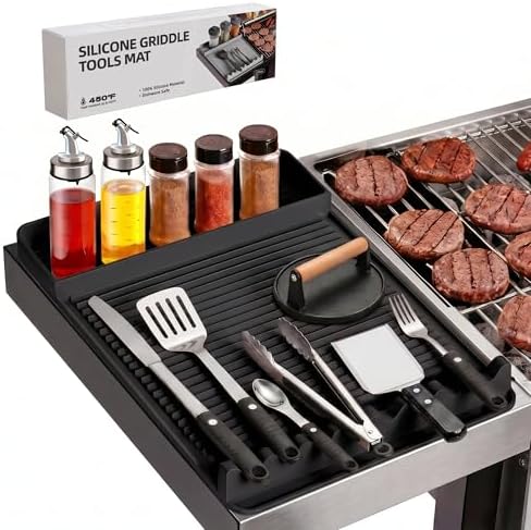Silicone Grill Mat for Blackstone Griddles, 1 Pack, Black Gift Box by Unknown