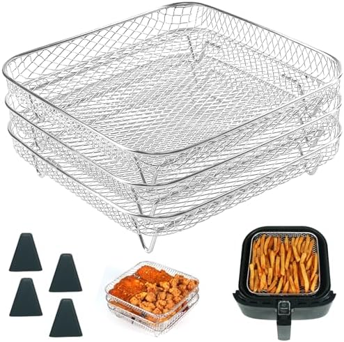 BYKITCHEN 8 inch Square Air Fryer Rack for Cosori,Ninja,Gourmia Airfryer by BYKITCHEN