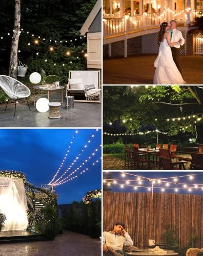 Zuske Outdoor String Lights, 300FT G40 LED IP65 Waterproof Patio Lights - Image 7