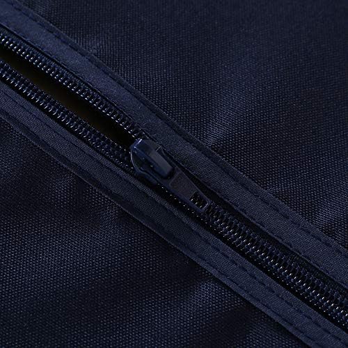 LUSHVIDA Rectangle Outdoor Tablecloth with Umbrella Hole 60x102 Inch Navy - Image 5