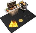 76" x 52" Large Under Grill Mats for Outdoor Grill, Double-Sided Fireproof for Deck & Patio, Waterproof Oil-Proof Non-Slip Rubber Mat for BBQ, Fire Pit – Heavy Duty Grill Accessories by Unknown