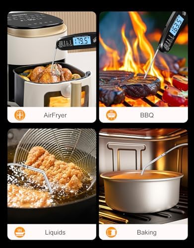 Instant Read Meat Thermometer Digital for Cooking with Dual Probe - Image 4
