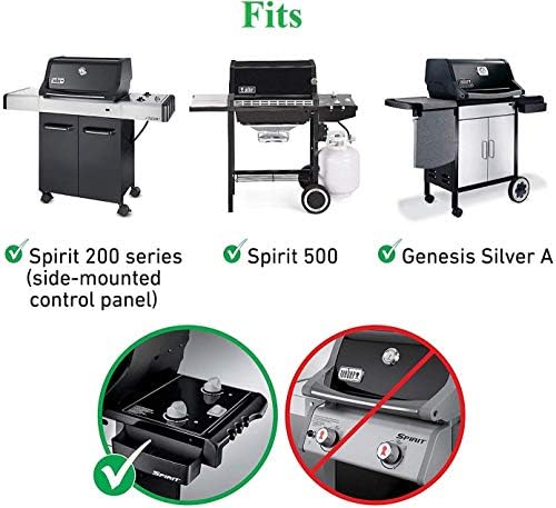 Hongso 7521 Genesis Silver A Grill Grates for Weber Spirit 200 Side Control - Image 3